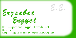 erzsebet engyel business card